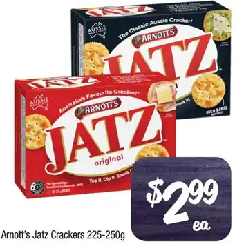 Farmer Jack's Arnott's Jatz Crackers 225-250g offer