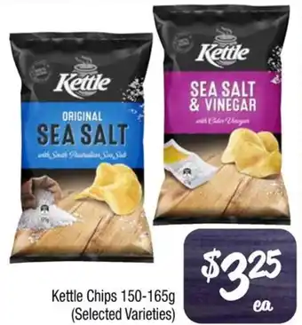 Farmer Jack's Kettle Chips 150-165g offer