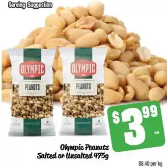 Farmer Jack's Olympic Peanuts Salted or unsalted 475g offer