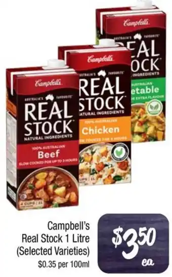 Farmer Jack's Campbell's Real Stock 1 Litre offer
