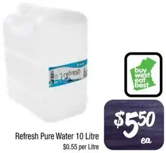 Farmer Jack's Refresh Pure Water 10 Litre offer