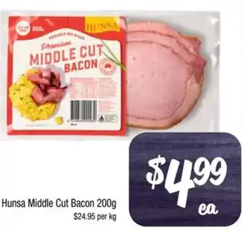 Farmer Jack's Hunsa Middle Cut Bacon 200g offer