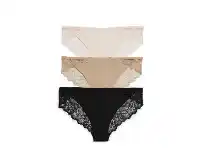 BIG W Emerson 3-Pack Micro and Lace Bikini Briefs Sizes 8-16 offer