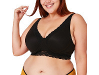 BIG W Emerson Super Soft Lace Underwire Bra - Black offer