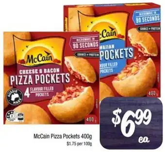 Farmer Jack's McCain Pizza Pockets 400g offer