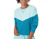 BIG W Circuit Womens Colourblock Sweats Sizes 8-18 - Light Blue offer