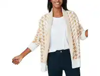 BIG W &me Jacquard Shawl Collar Cardigan Sizes XS-XL offer