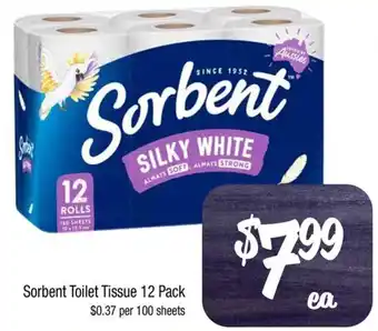 Farmer Jack's Sorbent Toilet Tissue 12 Pack offer