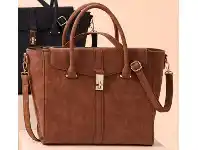 BIG W &me Structured Buckle Clasp Bags - Brown offer