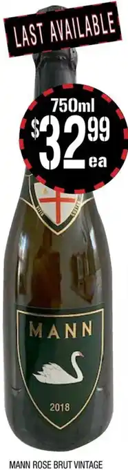 MANN ROSE BRUT VINTAGE 750ml