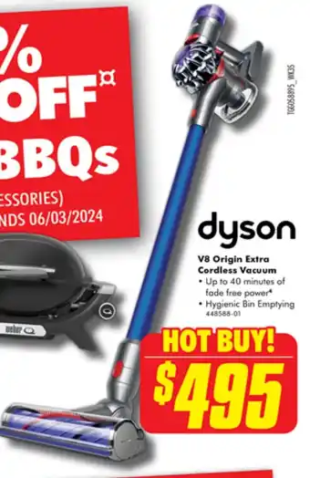 The Good Guys dyson V8 Origin Extra Cordless Vacuum offer