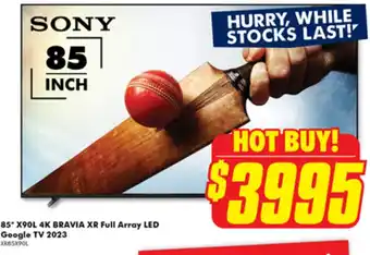 The Good Guys SONY 85*X90L 4K BRAVIA XR Full Array LED Google TV 2023 offer