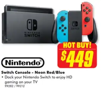 NINTENDO Switch Console - Neon Red/Blue