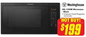 The Good Guys 40L 1100W Microwave - Black offer