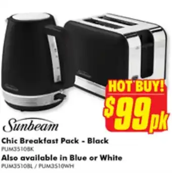 The Good Guys Sunbeam Chic Breakfast Pack - Black offer