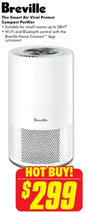 The Good Guys Breville The Smart Air Viral Protect Compact Purifier offer