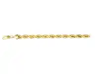 Bevilles Jewellery 9ct Yellow Gold Silver Infused Triple Row Bracelet 19cm offer