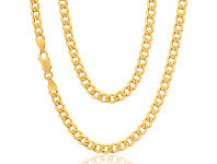 Shiels 9ct Solid Yellow Gold 55cm 120 Gauge Curb Chain offer