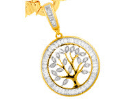 Grahams Jewellers 18ct Yellow Gold & White Gold Diamond Pendant offer