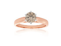 Shiels 18ct Rose Gold 1.00 Carat Australian Diamond Solitaire offer