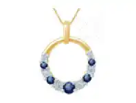 Grahams Jewellers 1/4 Carat Natural Sapphire & Diamonds offer