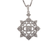 Shiels Silver 0.10 Carat Diamond Pendant offer
