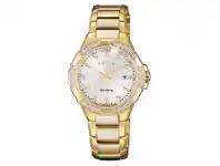 Citizen Eco-Drive Diamond EW2462-51A Gold Stainless Steel Womens Watch