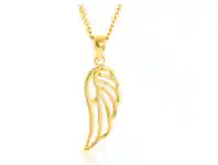 Grahams Jewellers 9ct Yellow Gold Angel Wing Pendant offer