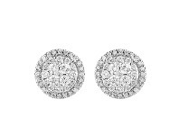 Shiels 9ct Yellow Gold Stud Earrings with 1 Carat of Diamonds offer