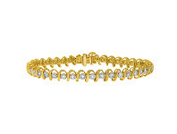 Shiels 9ct Yellow Gold Divine Diamond Bracelet offer