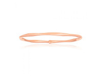 Shiels 9ct Rose Gold Filled 65mm Open Twist Bangle offer