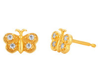 Shiels 9ct Gold Filled Cubic Zirconia Butterfly Shape Stud Earrings offer