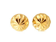 Shiels 9ct Yellow Gold Round Stud Earrings offer