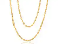 Shiels 9ct Alluring Yellow Gold Copper Filled Singapore Chain offer