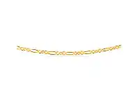Shiels 9ct Silver Filled Figaro 45cm 80 Gauge Chain offer