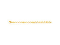 Shiels 9ct Elegant Yellow Gold Silver Filled Belcher Bracelet offer