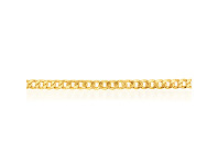 Shiels 9ct Yellow Gold Copper Filled Curb 22cm Bracelet 190Gauge offer