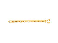 Shiels 9ct Yellow Gold Silver Filled Cubic Zirconia Curb Bracelet offer