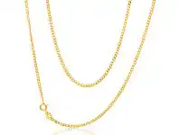 Shiels 9ct Yellow Gold 50 Gauge Curb 40cm Chain offer