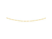 Shiels 9ct Yellow Gold 3:1 Figaro 45cm Chain 50Gauge offer