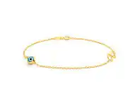 Shiels 9ct Yellow Gold &#039;Evil Eye&#039; and Infinity 19cm Bracelet offer