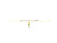 Shiels 9 ct Gold Figaro Infinity 27cm Anklet offer