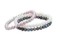 Shiels White Freshwater Pearl Stretch Bracelet offer
