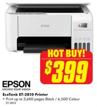 The Good Guys EcoTank ET-2810 Printer offer