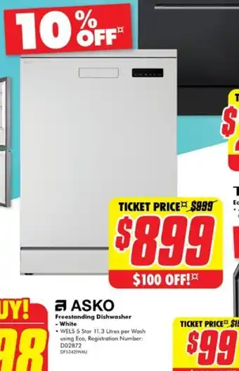 The Good Guys Freestanding Dishwasher offer