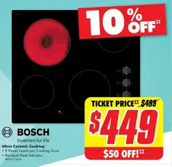 The Good Guys 60cm Ceramic Cooktop offer