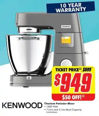 The Good Guys Titanium Patissier Mixer offer