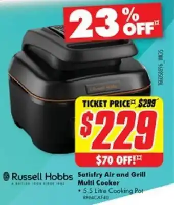 The Good Guys Satisfry Air and Grill Multi Cooker offer