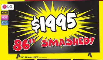 JB Hi-Fi 86" 4K Smart LED TV offer