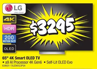 JB Hi-Fi 65" 4K Smart OLED TV offer